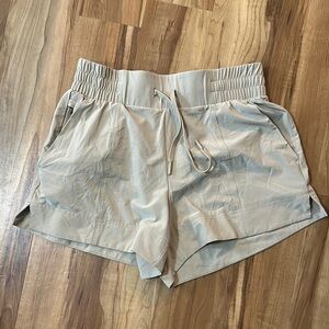 All in Motion Tan High Waist Shorts Elastic Waist